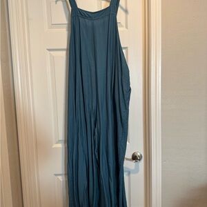 Blue Sleeveless Jumpsuit